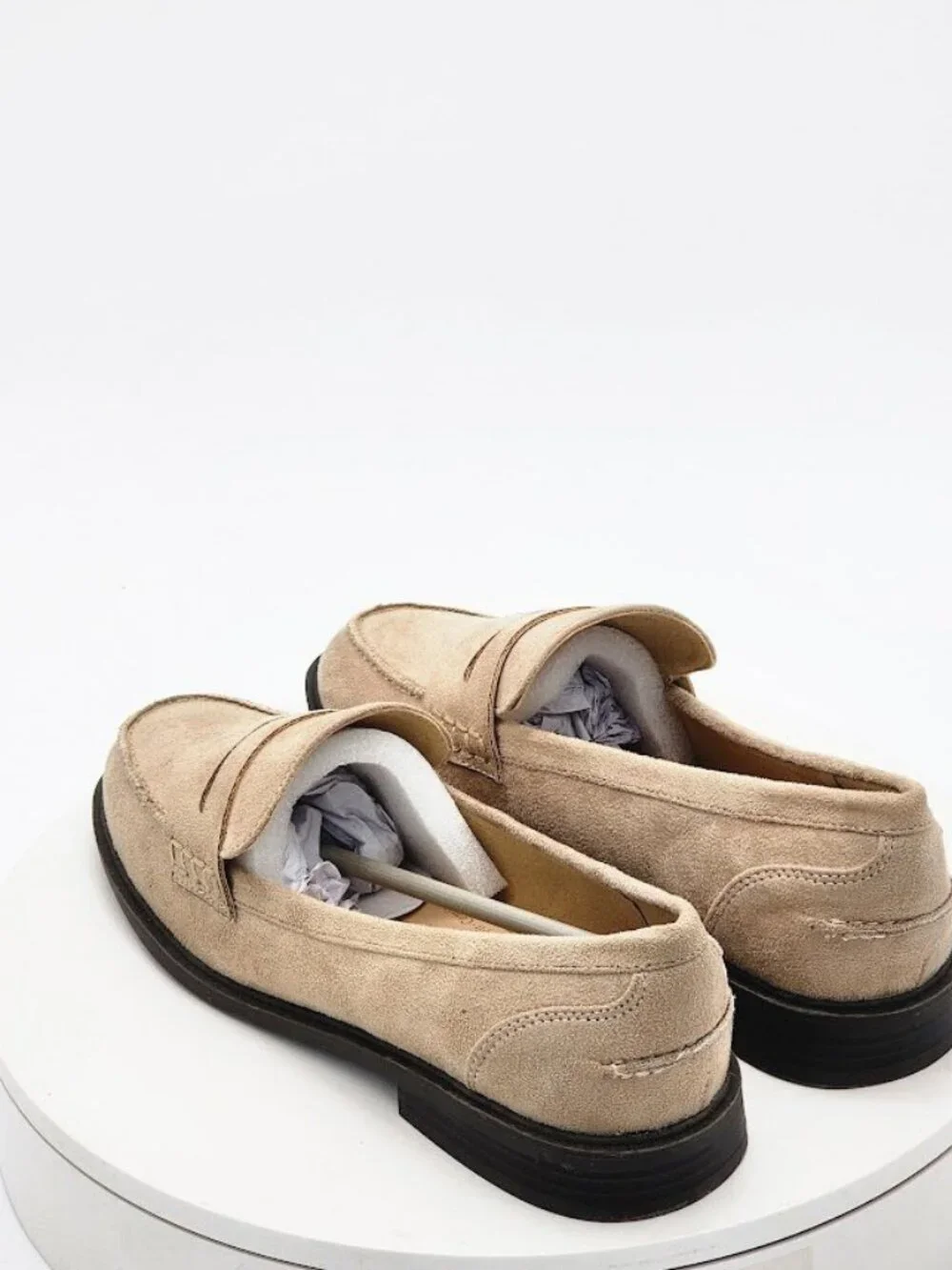 Journee Collection Brooks Taupe Penny Loafers Women’s Size 8.5 Wide WD